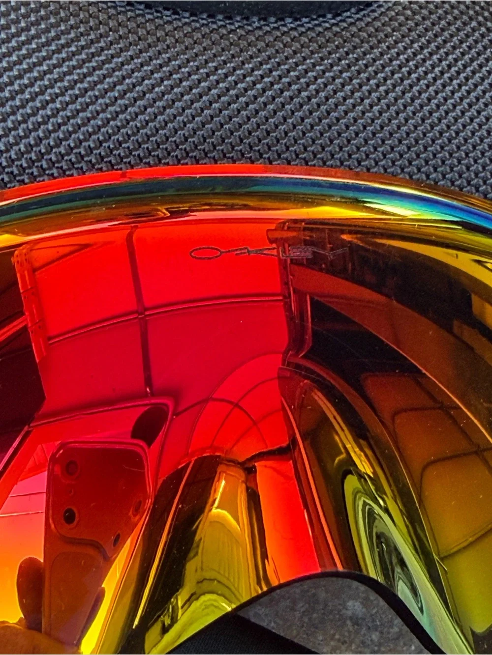 Oakley Kato Sunglasses Red Fire Iridium Prizm Polarized Lens Red Frame